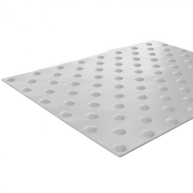 Bande podotactile intérieur adhésive en résine 40 x 60 cm gris