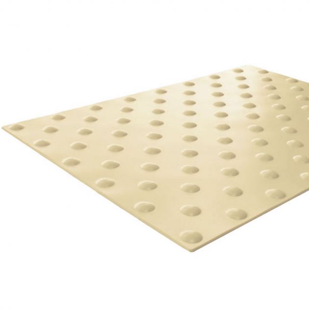 Bande podotactile intérieur adhésive en résine 40 x 140 cm beige