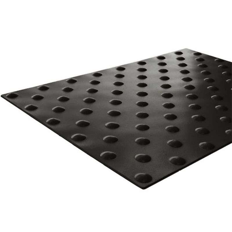 Bande podotactile intérieur adhésive en résine 40 x 140 cm noir