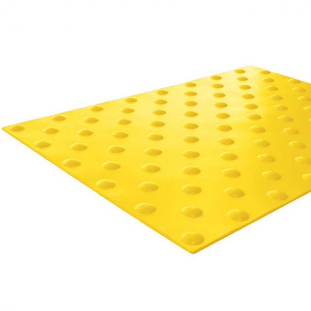 Bande podotactile intérieur adhésive en résine 40 x 140 cm jaune