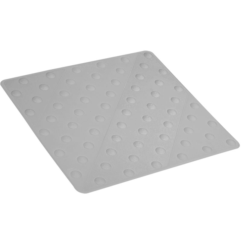 Dalle podotactile en polyuréthane à coller 42 x 45,8 cm gris