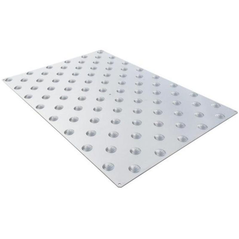 Bande podotactile aluminium à visser 41 x 60 cm