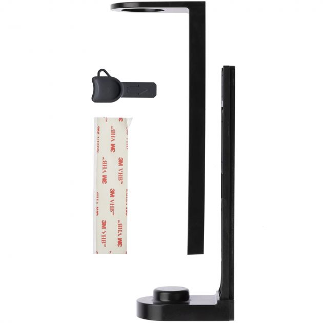 Support pour distributeur à pompe ABS à coller noir