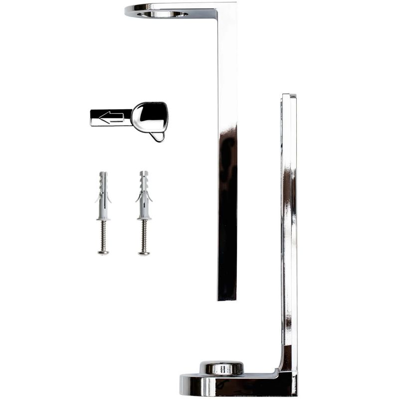 Support pour distributeur à pompe ABS à viser chromé