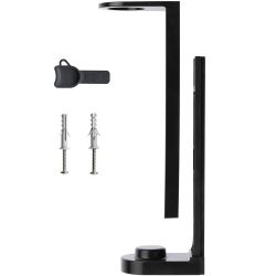 Support pour flacon distributeur pompe ABS à visser Grammo Noir