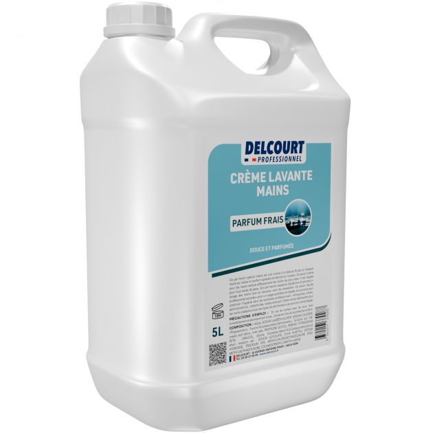 Crème lavante pour les mains parfumée -bidon 5 L Delcourt