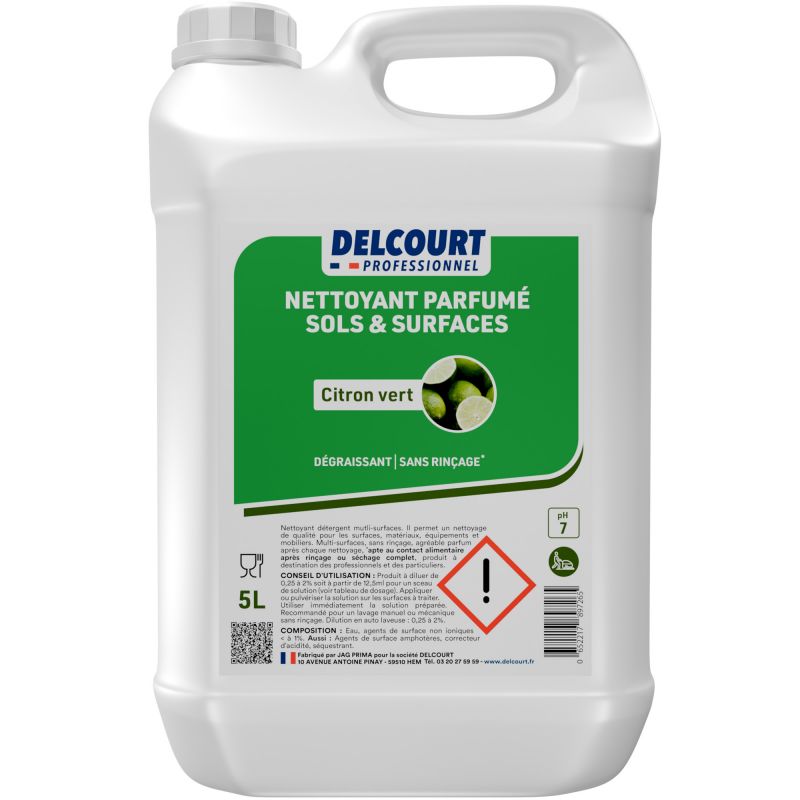 Nettoyant dégraissant concentré multi-surfaces HACCP 5 L