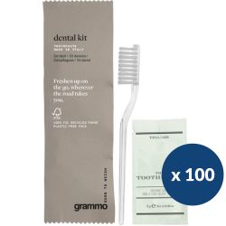 Kit brosse à dents avec dentifrice x 100