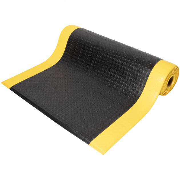 Tapis pastille orthomat standard 90cm x 18.3m jaune et noir
