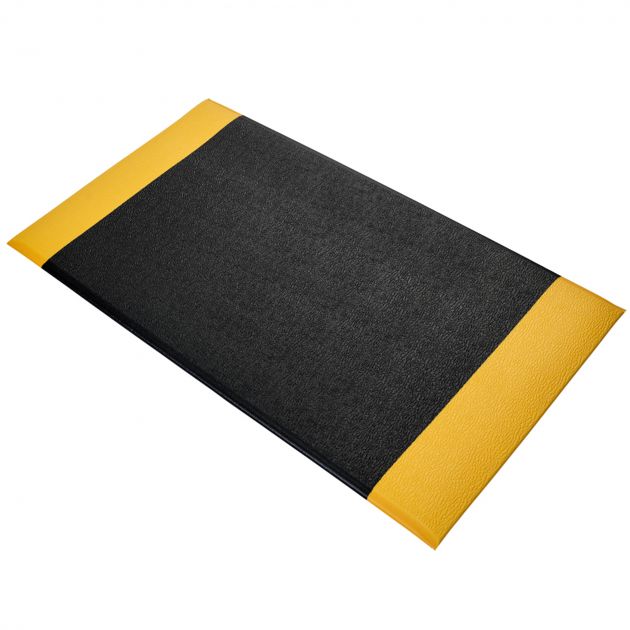 Tapis orthomat premium 12,5 mm noir et jaune 90 x 150cm