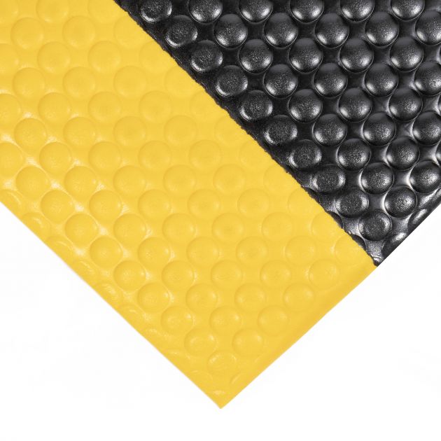 Tapis à bulle orthomat premium 12,5 mm 90cm x 18.3m jaune et noir