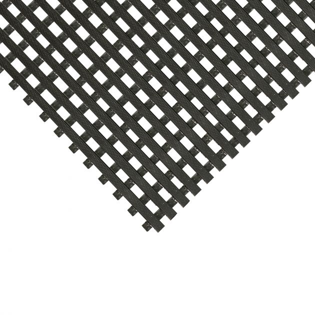 Tapis spécial milieu humide (piscine, douche, vestiaire) 15 mm 120cm x 10m noir