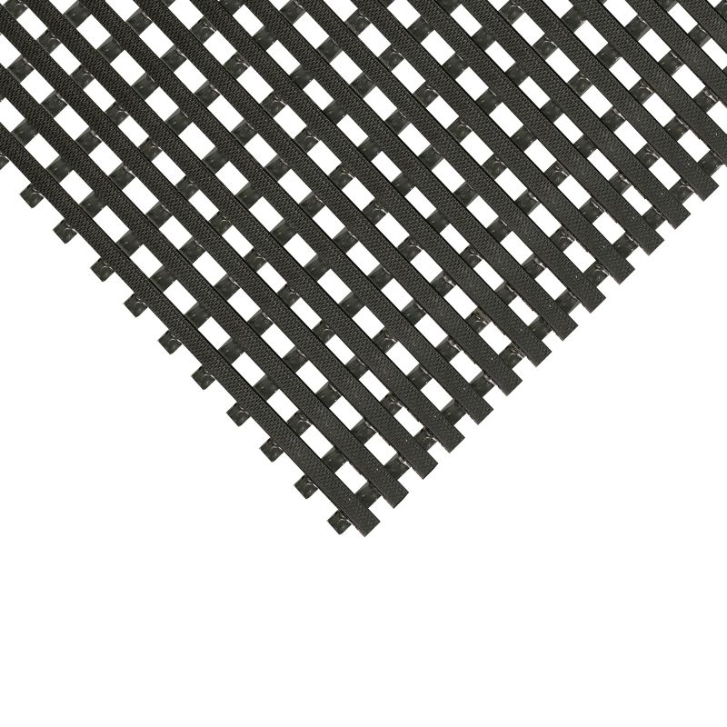 Tapis spécial milieu humide (piscine, douche, vestiaire) 15 mm 120cm x 10m noir