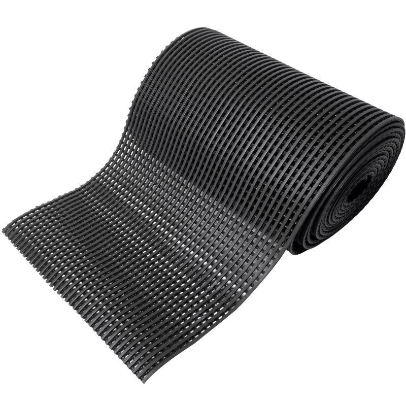 Tapis spécial milieu humide (piscine, douche, vestiaire) 15 mm 100cm x 10m noir