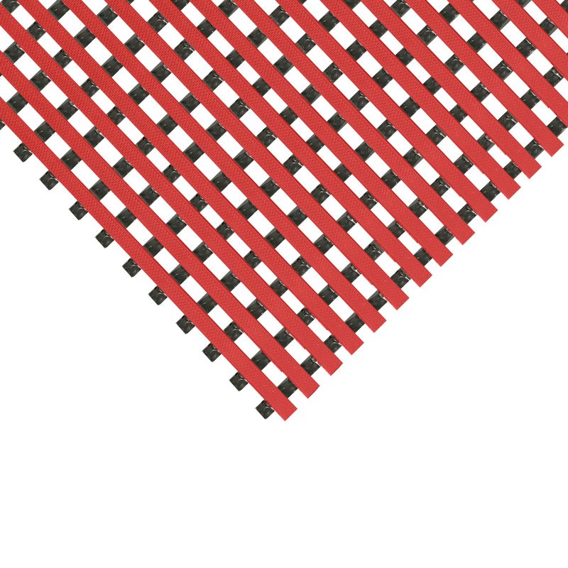 Tapis spécial milieu humide (piscine, douche, vestiaire) 15 mm 120cm x 10 m rouge