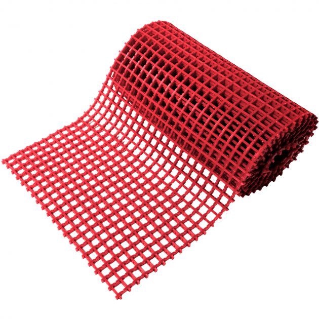 Tapis pour zones avec machines-outils 22 mm x 22 mm rouleau rouge