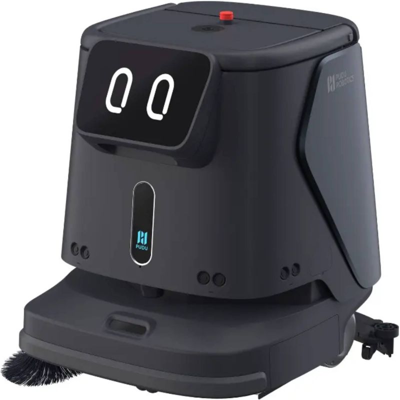 Robot 4-en-1 qui balaye, aspire, lave et sèche en toute autonomie 3/4 noir