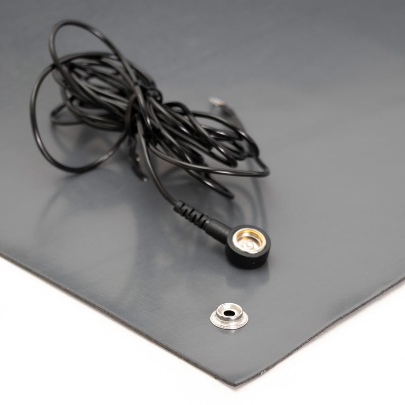 Feuille antistatique pour protéger le haut du corps 2 mm zoom coin gris