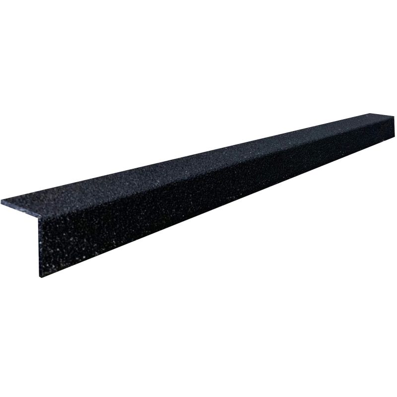 Nez de marche antidérapant pour escalier 55 x 55 mm 3/4 noir
