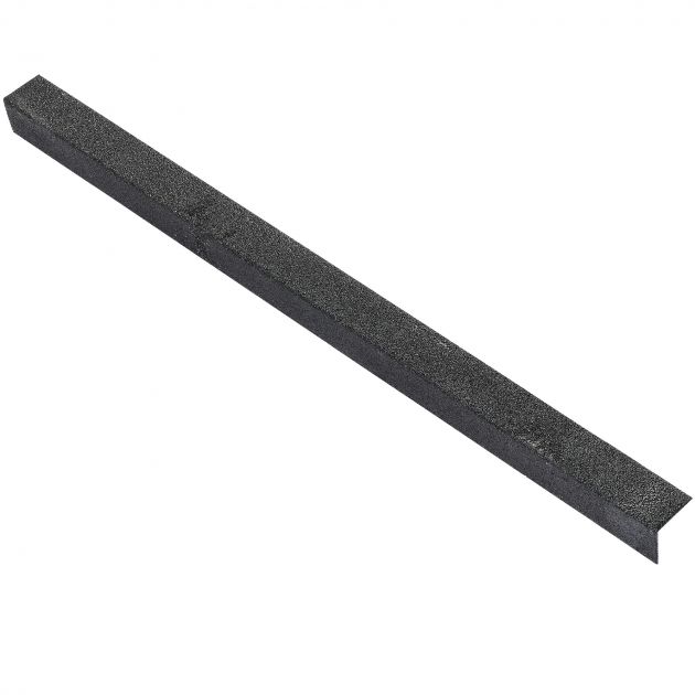 Nez de marche antidérapant pour escalier 55 x 55 mm profil noir