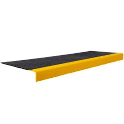 Nez de marche avec plaque recouvrant l'escalier 345 x 55 mm