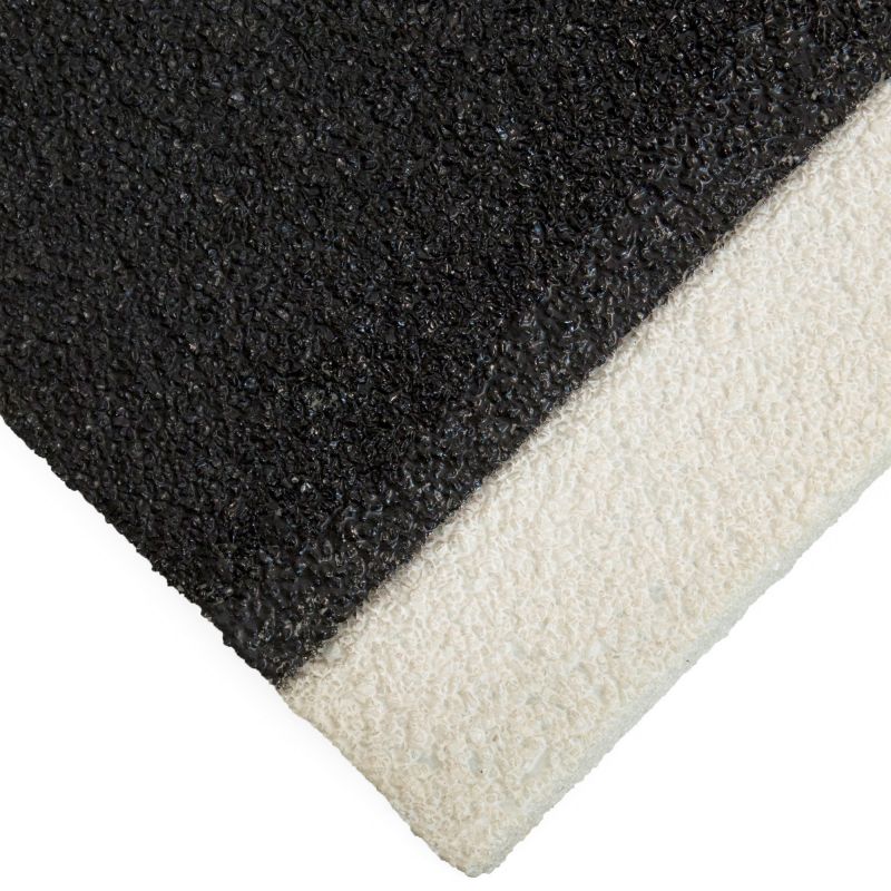 Nez de marche avec plaque recouvrant l'escalier 345 x 55 mm zoom blanc