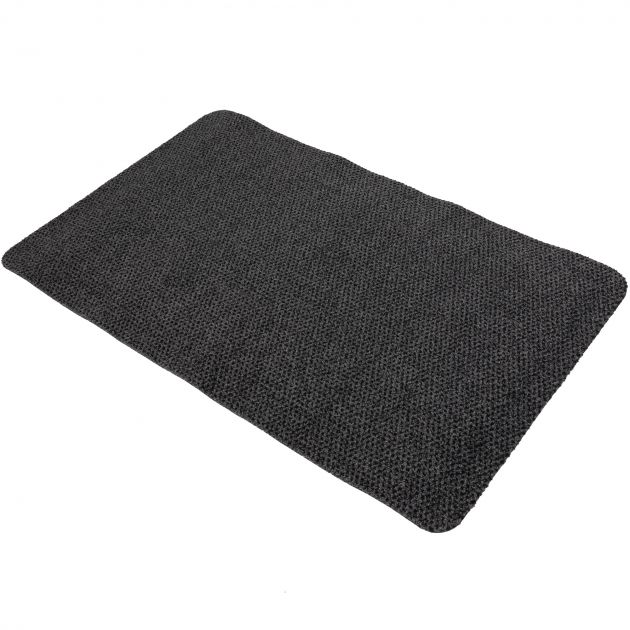 Tapis anti-fatigue en moquette résistante 14 mm 60 x 100cm gris