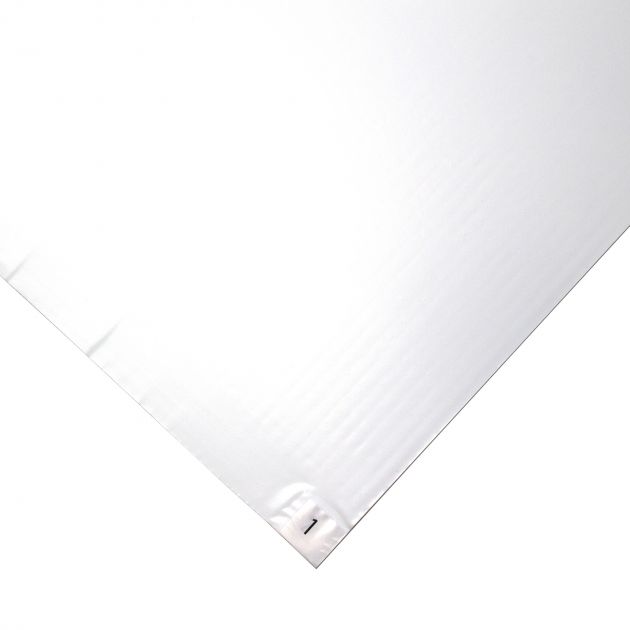 Tapis anti-contamination entrée de gamme 1,5 mm coin blanc