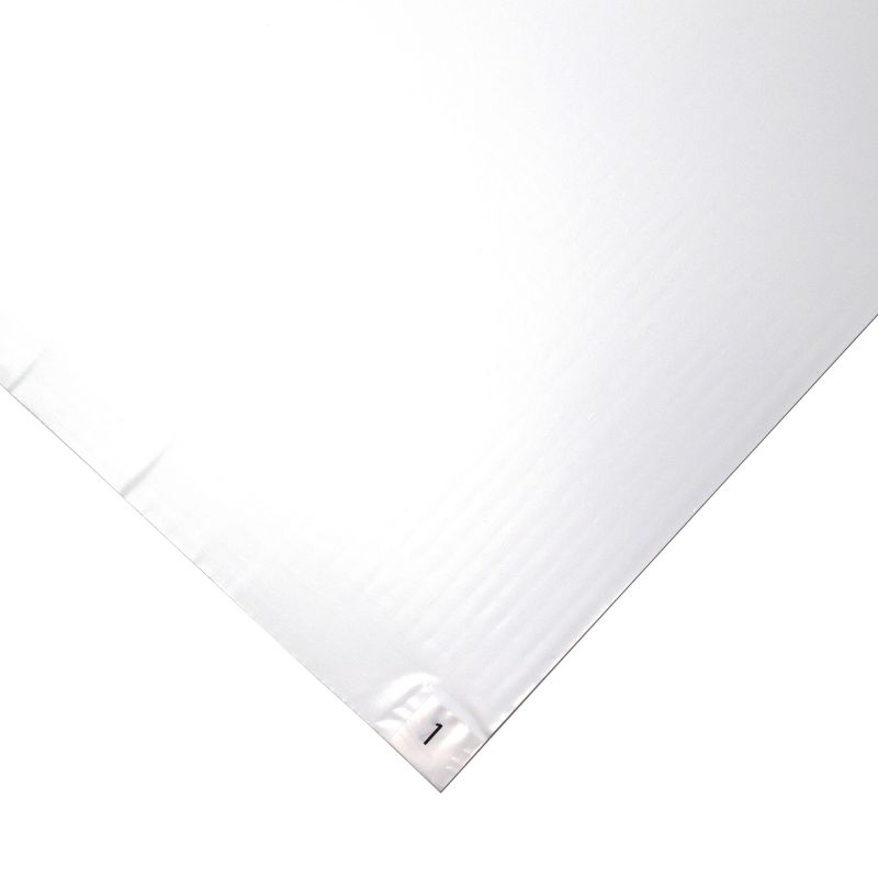 Tapis anti-contamination entrée de gamme 1,5 mm coin blanc