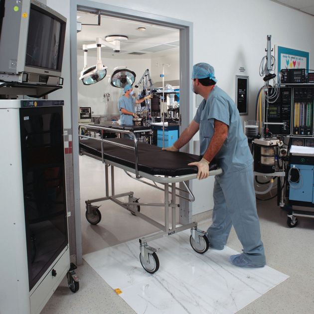 Tapis anti-contamination entrée de gamme 1,5 mm en situation