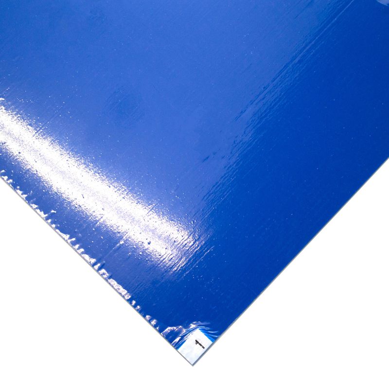 Tapis anti-contamination entrée de gamme 1,5 mm coin bleu