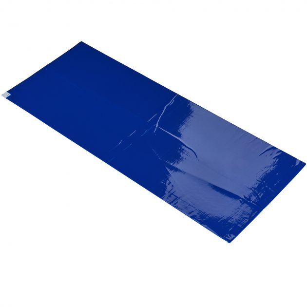 Tapis anti-contamination entrée de gamme 1,5 mm bleu