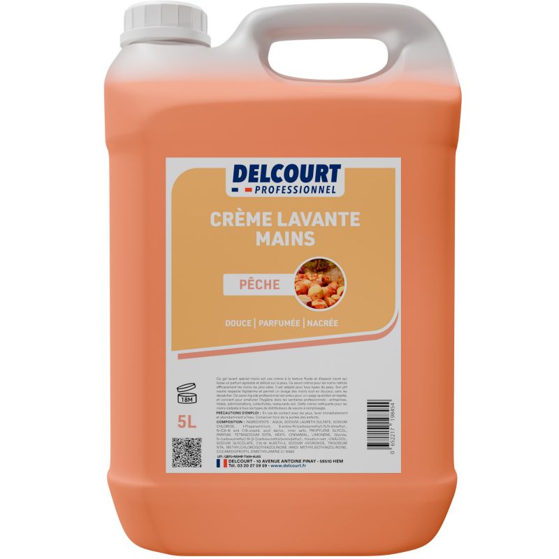 Crème lavante nacrée parfumée Delcourt - bidon de 5 L