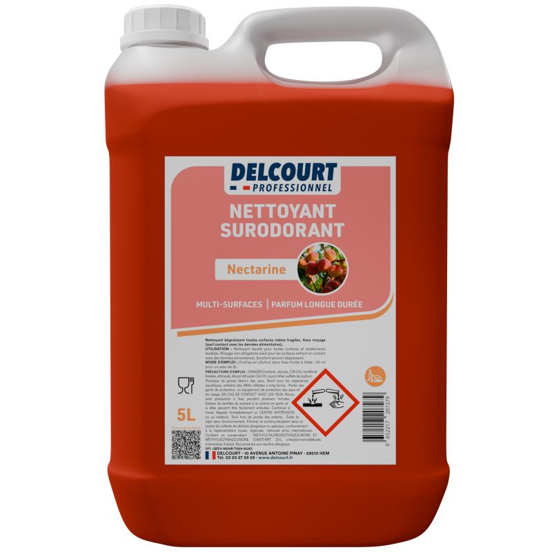 Détergent surodorant concentré multi-surfaces HACCP 5 L