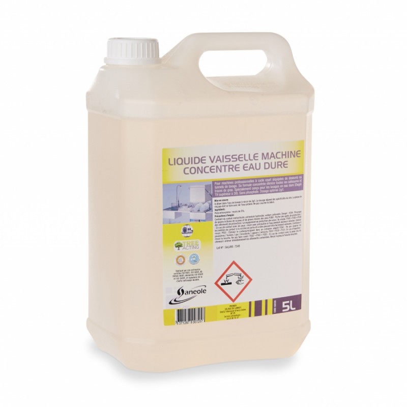 Liquide vaisselle concentré eau dure 5L Liquide vaisselle concentré eau dure 5L