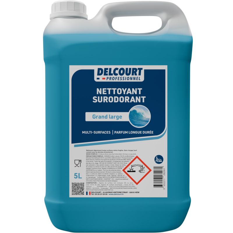 Détergent surodorant concentré multi-surfaces HACCP 5 L