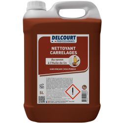 Nettoyant détergent carrelage au savon d'huile de lin bidon de 5 L Delcourt