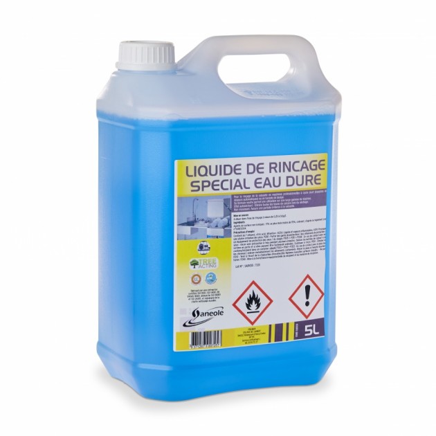 Liquide rinçage eau dure