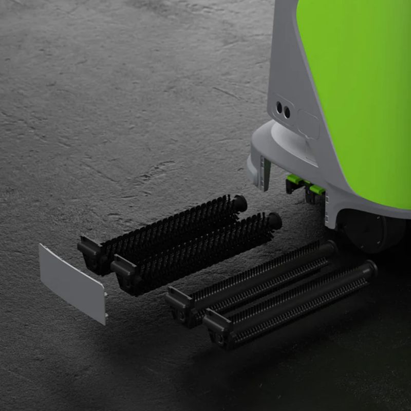 Robot laveur de sol professionnel PUDU CC1 zoom brosses