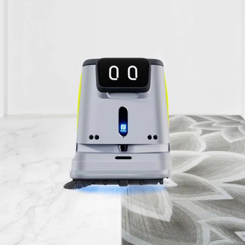 Robot laveur de sol professionnel PUDU CC1 différents sols
