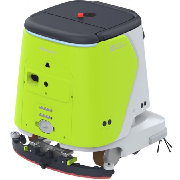 Robot laveur de sol professionnel PUDU CC1 blanc 3/4 dos