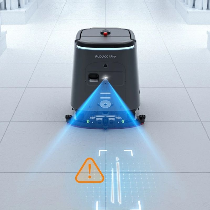Robot laveur de sol professionnel PUDU CC1 robot en situation