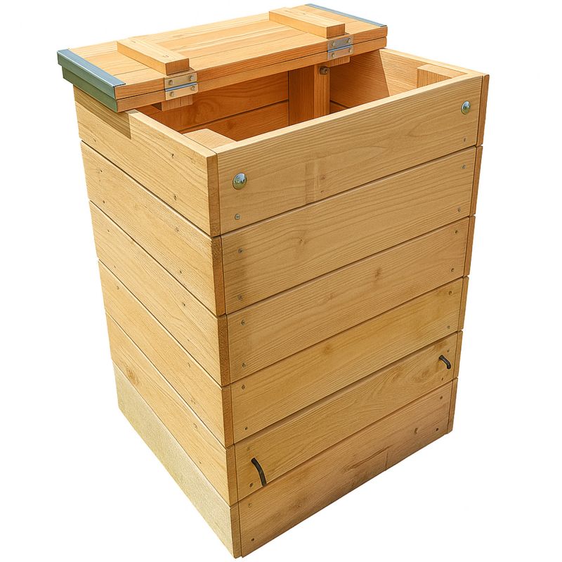 Composteur bois jardin 150 litres