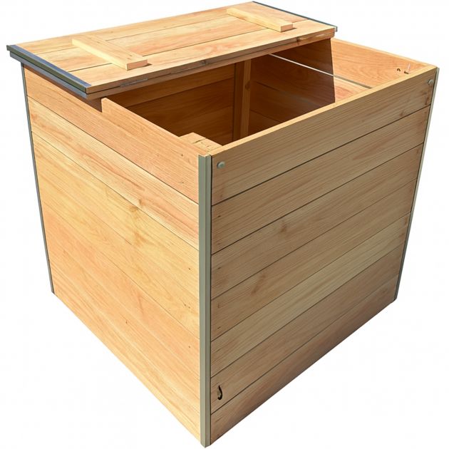 Composteur bois jardin 300 litres