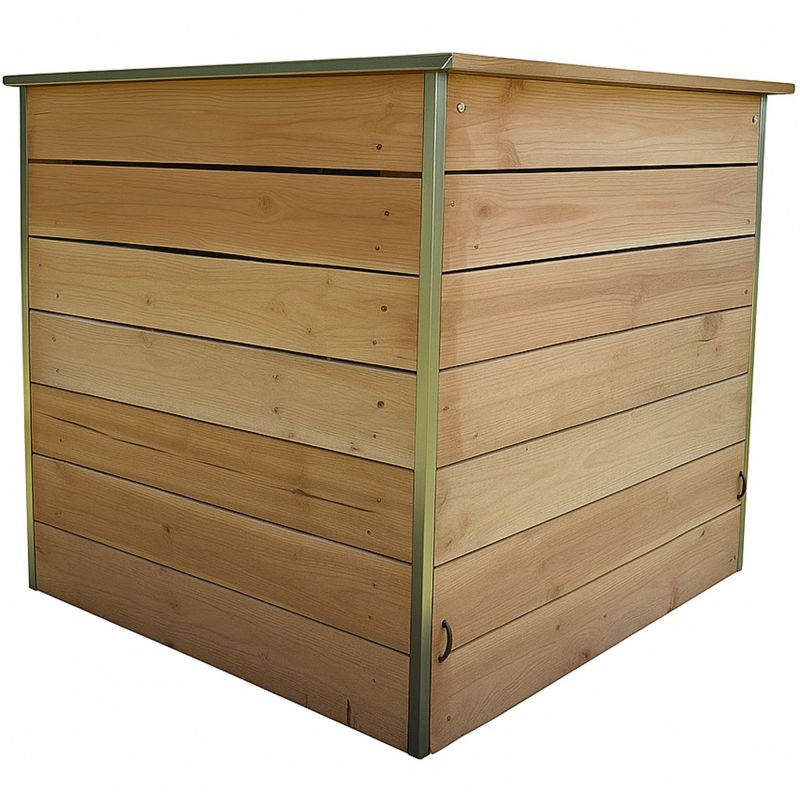 Composteur bois jardin 400 litres