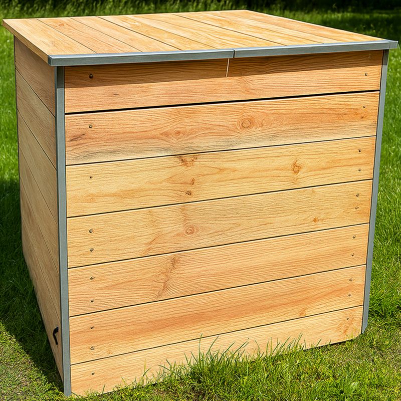 Composteur bois jardin 600 litres ambiance