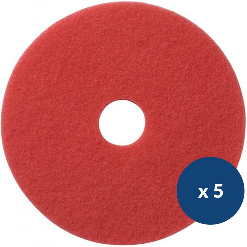 Disque rouge autolaveuse Numatic - lot de 5