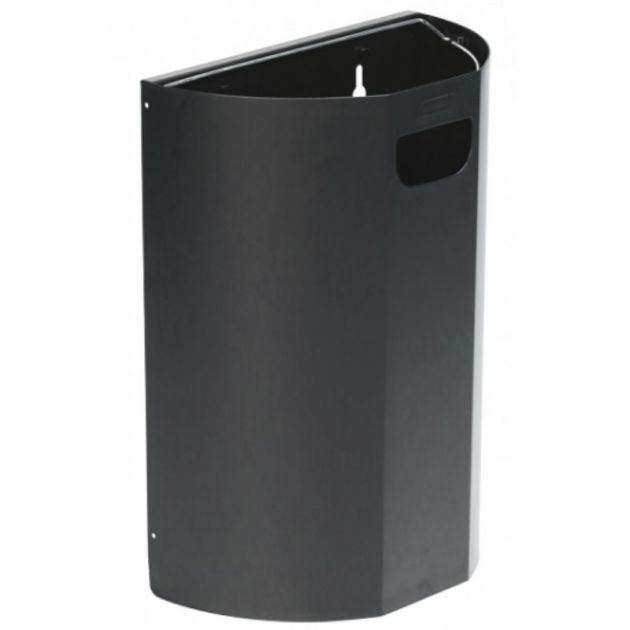 Poubelle murale métal 40 L gris