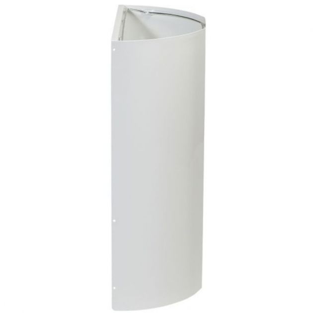 Poubelle murale métal 40 L blanc