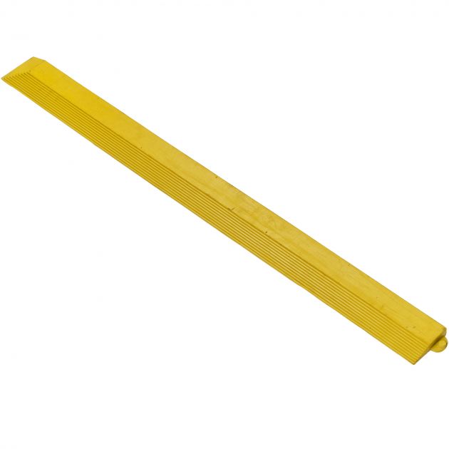 Bordure d'angle pour dalles 0,9 m épaisseur 18 mm femelle jaune